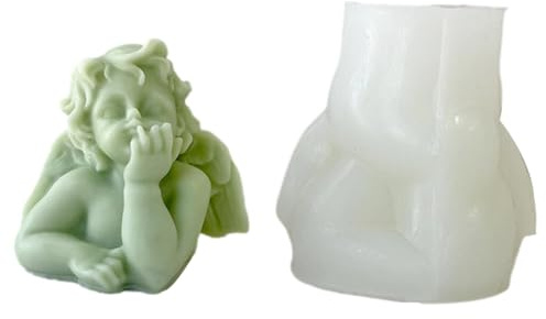 Ängelljusform - detaljerad silikonform, hartsform, bakform