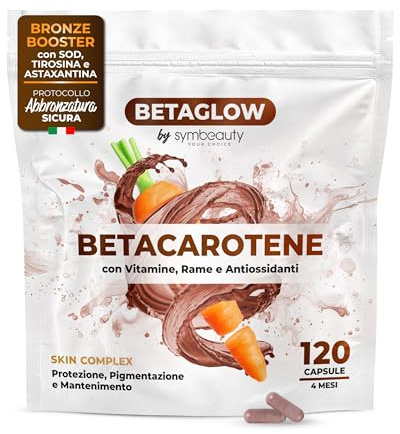 Symbeauty Betacarotene per Abbronzatura Forte 120 cps Complex Vegano