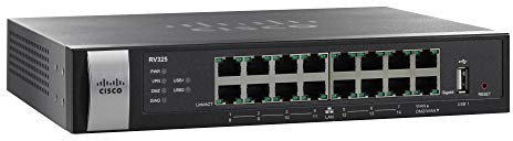Cisco RV325-K9-G5 Dual WAN VPN-Router mit 14 Gigabit