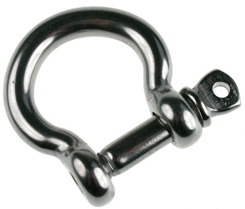 ARBO-INOX® - Grillete - Grillete redondo - forjado - acero inoxidable - 10 mm - rizado