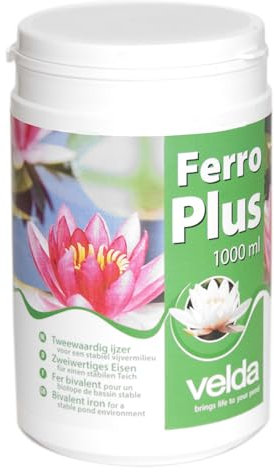 velda Ferro Plus 122450 Engrais Fer pour Plantes de Bassin 6000 l Eau de Bassin Ferro Plus 1000 ML