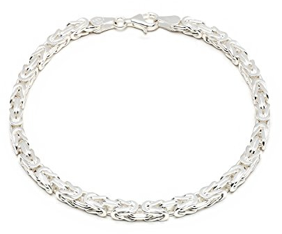 Aurum Jewelry 925 Silberarmband: Königsarmband Silber 4mm 21cm - KA-40-21
