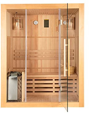 Home Deluxe Skyline L - Cabina per sauna, con molti extra e accessori completi