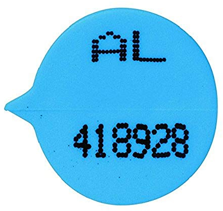 Gosecure Val06850 S3b station numérotées rond Joint – Bleu (lot de 500)