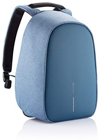 XD Design Bobby Hero Small Zaino Antifurto USB Azzurro (Borsa Unisex)