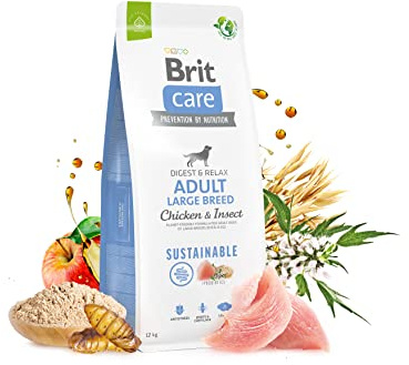 BRIT Care Dog Sustainable Adult Large Breed Chicken & Insect Nourriture sèche pour Chien 12 kg