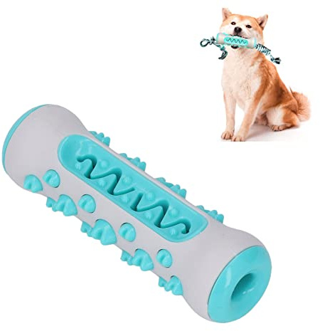 Giocattolo da Masticare per Cani, Giocattolo per Bastoncini Dentali per Cani in Plastica per la Pulizia dei Denti per Cani per la Casa (Blu grigio)