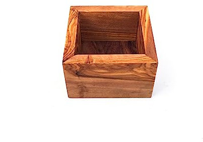 medina mood Büroklammernhalter,Schreibtisch Ablage für Schlüssel oder Schmuck handgefertigt aus Olivenholz Geschenk