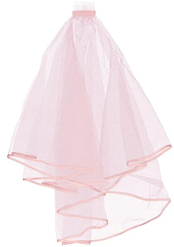 FRCOLOR Bachelorette- Für Die Braut Bachelorette-schleier Für Die Braut Stirnbänder Für Die Braut Brautgeschenke Braut Stirnband Rosa Hochzeitsschleier Jahrgang Plastik Kleidung