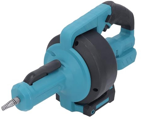 Tarière de Vidange électrique sans Fil 21V, Batterie 6000mAh, Câble de 7m avec Alimentation Automatique, Outil Serpent de Plomberie pour Tuyaux de 3/4 à 2 Pouces (Prise UE)