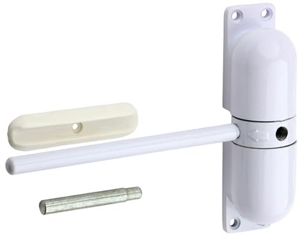 [FIXINGS DIRECT] Adjustable Spring Door Closer | Automatic Closer for Internal Doors | Heavy Duty Spring Closer for Internal Doors | Auto Closer for Doors White