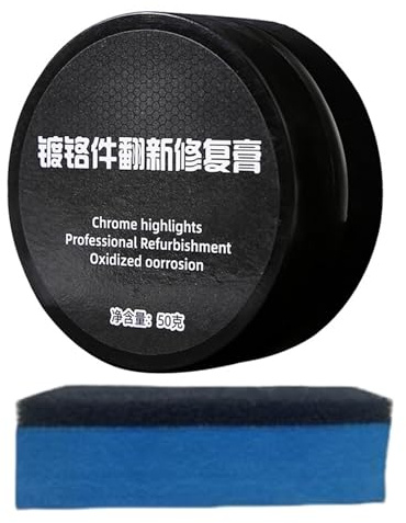 Restaurador De Cromo Para Coches,Restaurador De Cromo Para Paragolpes | Crema Cuidado Mantenimiento Reparación para SUV Autocaravanas Motos Barcos Vehículos Camiones