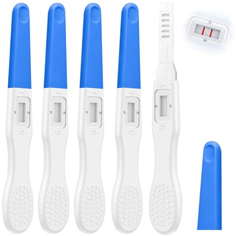 5 X Test de Grossesse,Pregnancy Test,Détection Précoce de la grossesse,Tests De Grossesse PréCoce,Détection précoce fiable