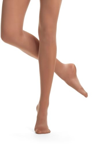 Danskin womens Compression Footed tights, Classic Light Toast, B US