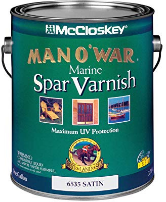 Man O' War McCloskey Satin Clear Marine Spar Varnish 1 gal.