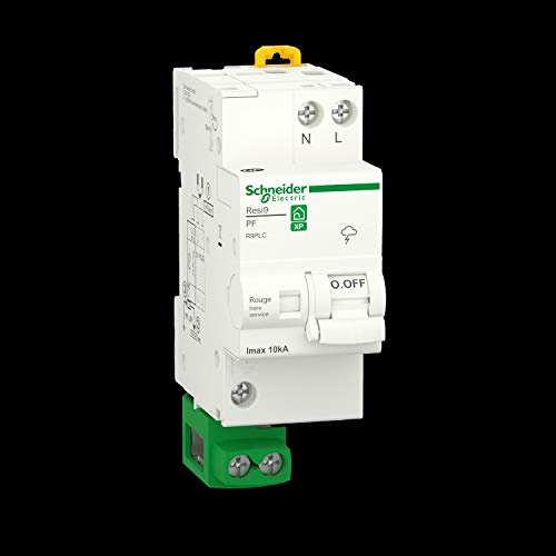 Schneider Electric - Resi9 - parafoudre combi - 10kA - 1P+N avec accessoires - R9PLC