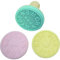 Zenker 44812 Lot de 3 tampons à pâtisserie, tampon pour biscuits, tampon de pâtisserie, Plastique, Silicone, Bleu, Jaune, Rose, 6 x 6 x 7 cm