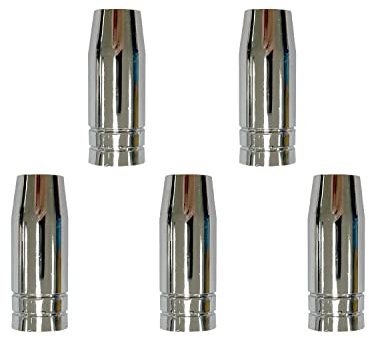 ELCAN 5 Toberas cónicas para antorcha 25ak. Consumibles y accesorios pistola soldar. Toberas cónicas profesionales resistentes para torcha soldadura hilo MB25 mig mag