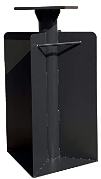 PURPLE LEAF Plaque de base universelle, ancrage au sol, douille au sol, pour parasols suspendus, à sceller dans le béton, en acier, 28 x 28 x 60.5