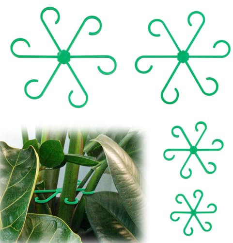 Moguri Lot de 4 supports pour plantes grimpantes - Clips pour plantes et plantes - Réutilisables - Pour hortensias, plantes vertes