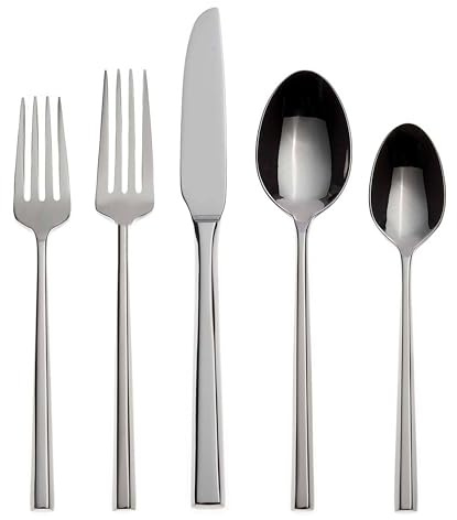 Oneida Diameter 20 Piece Fine Flatware Set, Service for 1, 18/10 Stainless Steel, Silverware Set, Dishwasher Safe
