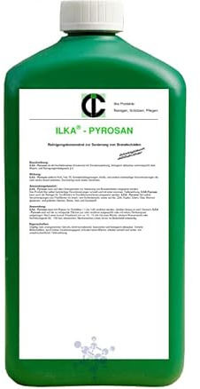 ILKA® - Pirosano Detergente per camini | 20 litri | Pulizia di fuoco e danni da fuliggine, contro nicotina e fuliggine | anche per vetri di camini e forni | biodegradabile