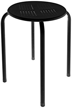 Tabouret en métal Robuste et Stable VELLEMAN - FP135B avec Assise en Plastique - SCH 177503
