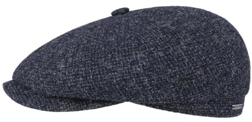 Stetson Hatteras Shetland Flat Cap Wool Men Autumn Winter Cotton Lining