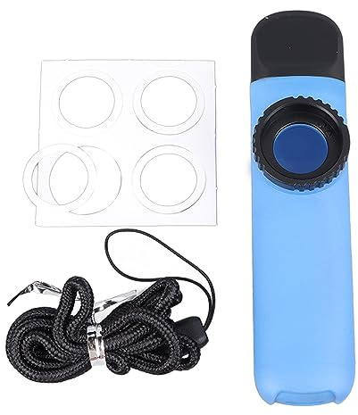 Kazoo-flöjt, Slitstarkt ABS-flöjt Musikblåsinstrument med Membran för Att Spela Framförande, Lätt Att Spela Vackra Melodier, Utomhusspel (Blå)