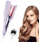 Big Wave Hair Curler 32mm, Hair Waver Crimper, French Egg Roll Wave Curling Iron, Mermaid Hair Waver for Women, 4 Gears Temperature Fast Heating,Waver Curling Wand for Short Hair and Long Hair(Purple)