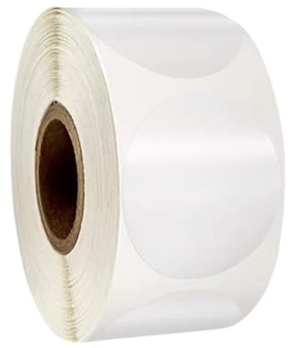 1 Stück Klebepunkte Transparent Aufkleber für Verpackung, 500 Stück und 20mm Durchmesser, Transparent Siegel Etiketten Kreis Verschluss für Umschläge Schachteln