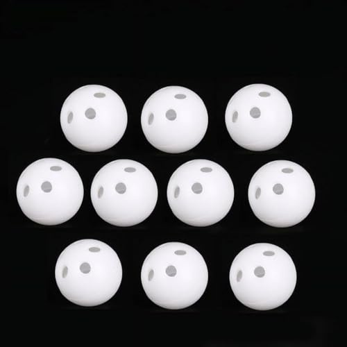 10 Pcs White Rattle Balls Inserts Rattle Box Repair Noise Maker Noise Maker Insert Rattle for Animal Puppet Pet Toy Rattles