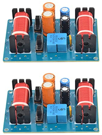 Tumintu 2 altavoces de 150 W, divisores de frecuencia de audio, filtro cruzado de 3 vías para altavoces de 4 a 11 estanterías