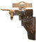 J.G. Schrödel 7500151 - Gürtel Longhorn auf Tester, 1 Holster, 85-120 cm