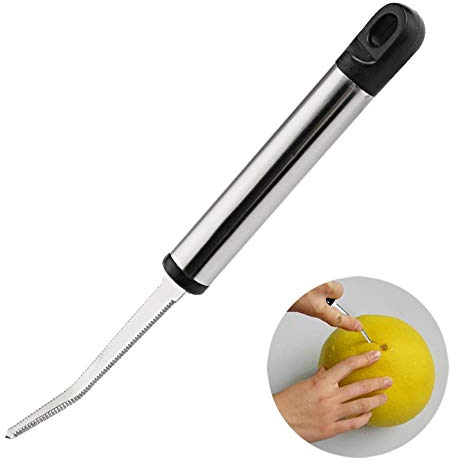 HEHELEBANG Stainless Steel Serrated Grapefruit Knife Citrus Peeler With Long Handle Fruit Melon Peeler Scoop Home Kitchen Tools Gadgets