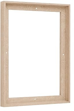 Pixy Canvas Floater Frame 16x24 for 0.75 inch Deep Canvas Paintings/Canvas Prints/Wood Canvas Panels/Wall Art/Wall Decor/Home Decor/Artwork, (Nordic White Oak, 16 x 24 inch, Portrait)