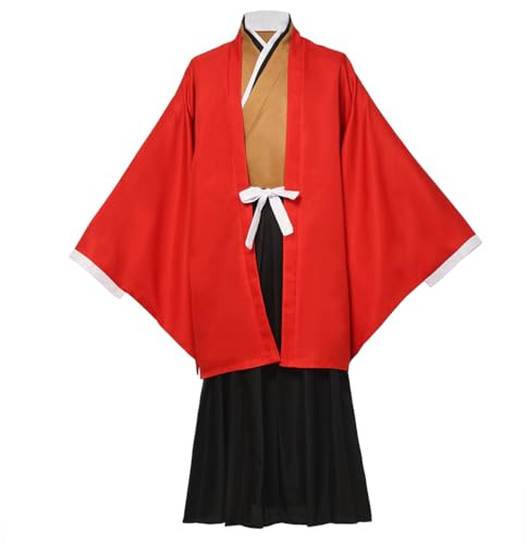 COSDREAMER Japansk Yukata-kimono för män, rock, kostym, japansk kimono, rock, flerfärgad, S