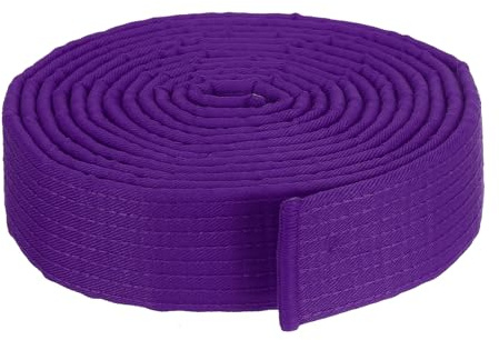 PATIKIL Taekwondo färgat rankningsbälte 4 cm x 3,4 m, kampsport judo karate bälte för tränarundervisning, lila