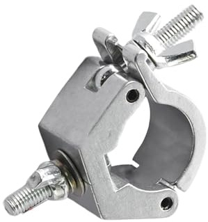 Lightweight Greenhouse Mounting Light Clamp Heavy Duty Aluminum Alloy | Adjustable Bracket, Secure Metal Clamp, Secure Light Clamp, Multi-Functional Stable Stage Lighting Accessories