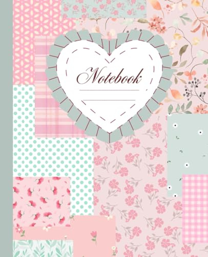 Pink Coquette Flower collage Composition Notebook College Ruled : Cute Girly Feminine Aesthetic: Coquette Aesthetic Journal for College, School, Office & Work