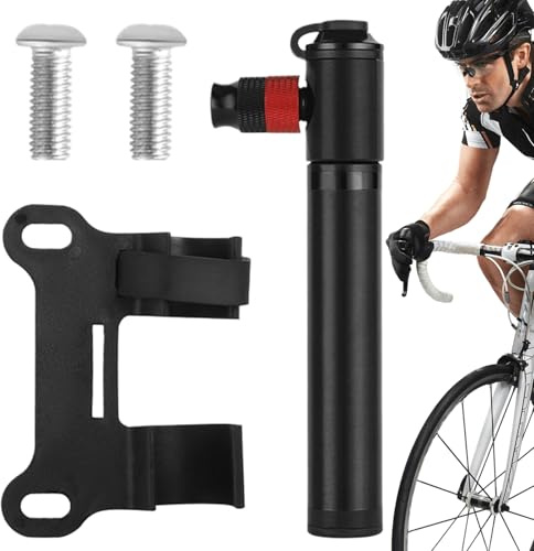 Bomba De Bicicleta | Válvula Doble 7.5 Bares Bomba De Aire De Alta Presión,Inflador Rápido Doble Válvula Montaje Marco Accesorios para Senderismo Al Aire Libre