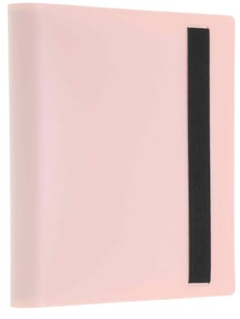 CAPASTEC Carpeta de tarjetas, 4 bolsillos, 20 páginas, capacidad para 160 tarjetas, carpeta de colección de doble cara, carpeta para tarjetas deportivas y de juego. Rosa