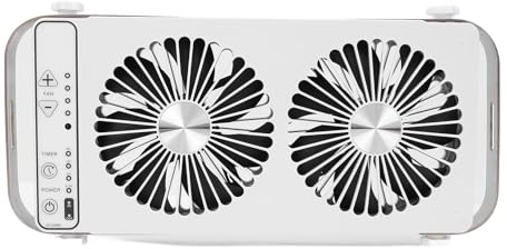 Hidyliu Ventilador de Ventilación de Techo para Autocaravana, Silencioso, Ajustable, de 4 Velocidades, para Autocaravana, 12V, Tamaño Flexible de 37,5 Cm a 58,9 Cm