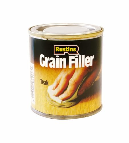 Rustins GRTE230 230g Teak Grainfiller- Available in 4 Shades | Smooth Finish for Furniture, Doors & Wood Restoration
