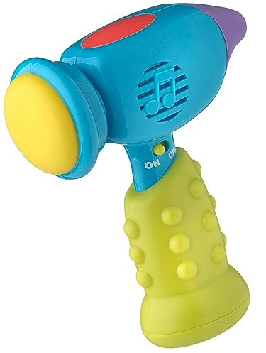 Martillo con sonidos divertidos de Playgro | Atractivo juguete sonoro y sonajero para manos pequeñas, de 1 a 3 años en adelante