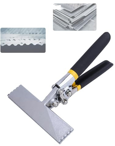 Utensili Per Lamiere A Mano Hemmer, Pinze A Crimpare Con Manico, Pinze Per Piegare Lamiere, Piegatrice Multifunzione Per Metallo Dritto, Piegatrice A Mano Per Lamiera A Ganasce Diritte(6 Pollici)