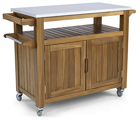 homestyles Maho Brown Outdoor Cart