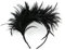 Schwarzer Halloween-Fascinator mit Federn, 1920er / 50er Jahre, Gatsby Derby-Hut, Teeparty, Cocktail, Hochzeit, Kopfschmuck für Damen