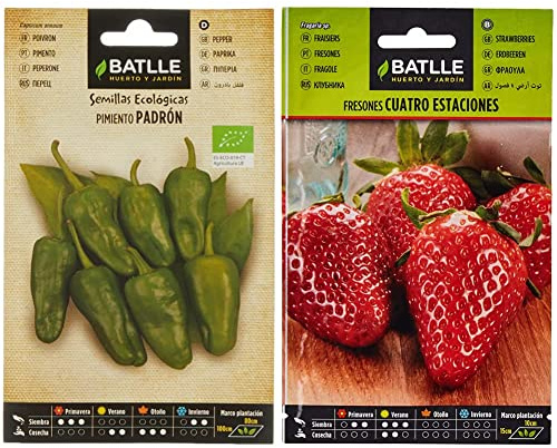 Semillas Batlle Pimiento PADRON - Eco & Fresones 4 Estaciones, Color Rojo