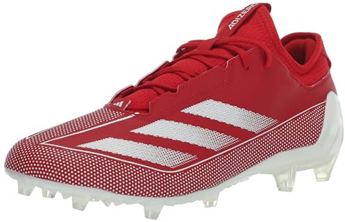 Adidas Men's Adizero Electric.1 American Football Sneaker, Team Power Red/White/Team Power Red, 9.5